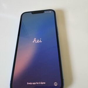iPhone 13 128G Blue Smartphone with case